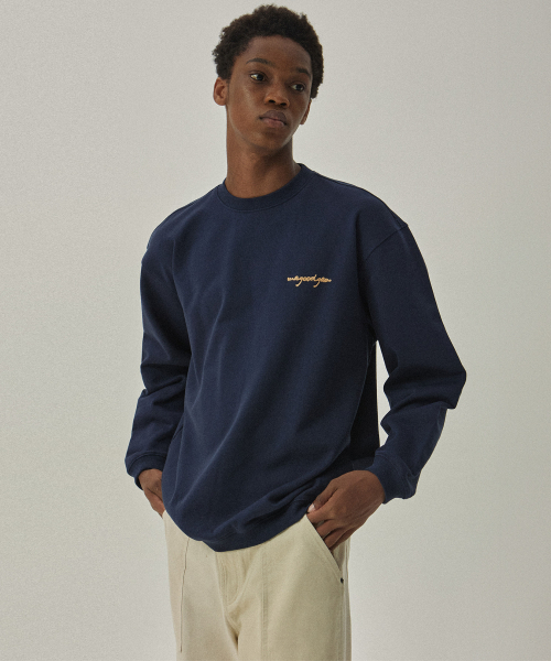 MAGOODGAN(メックウッドガン)の「アカリット3326 裏起毛チェーン刺繍オーバーサイズクリームスウェットシャツ(スウェット・レディース・その他・LARGE/SMALL/MEDIUM)」の8枚目の写真
