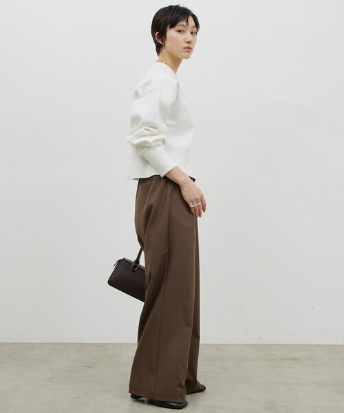 GALLARDAGALANTE（ガリャルダガランテ）の「スウェットライククルーニット（Tシャツ/カットソー・レディース・グレー/レッド/ホワイト・FREE）」の8枚目の写真