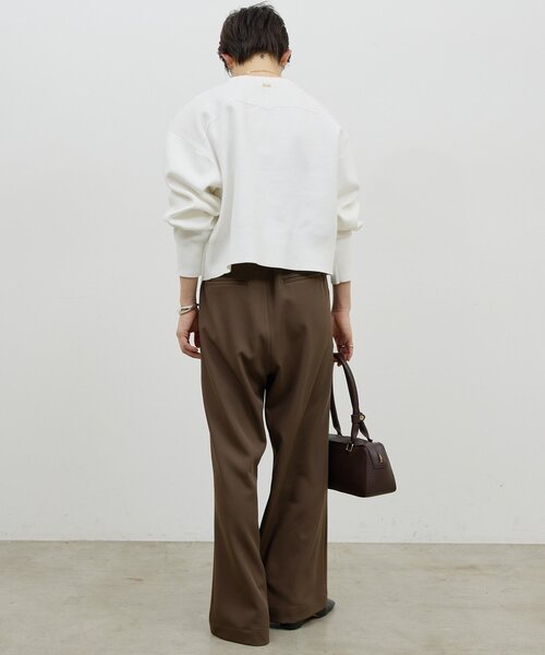 GALLARDAGALANTE（ガリャルダガランテ）の「スウェットライククルーニット（Tシャツ/カットソー・レディース・グレー/レッド/ホワイト・FREE）」の9枚目の写真