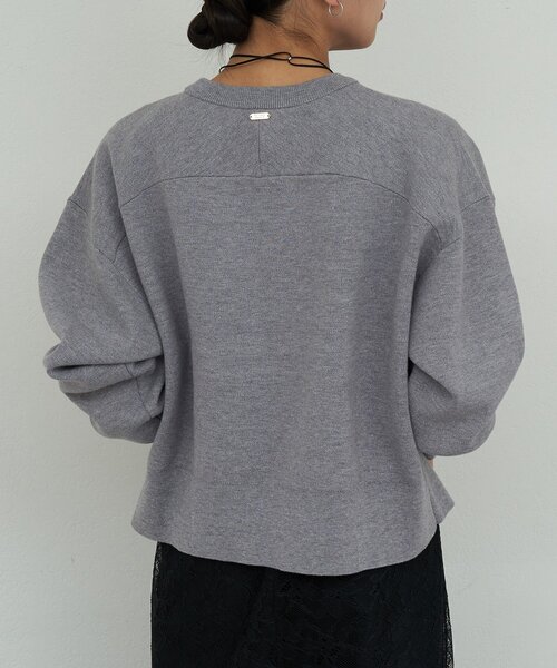 GALLARDAGALANTE（ガリャルダガランテ）の「スウェットライククルーニット（Tシャツ/カットソー・レディース・グレー/レッド/ホワイト・FREE）」の14枚目の写真