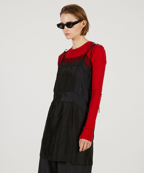 PRANK PROJECT(プランクプロジェクト)の「【Pre-Order】ピンタックスリップミニドレス / Pintuck Slip Mini Dress(その他トップス・レディース・ブラック/ホワイト・FREE)」の17枚目の写真
