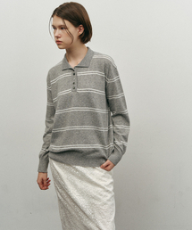 MAKE A TOAST（メイクアトースト）の「Raccoon V-neck Pullover Knit Gray MBEFNT004GR（ニット/セーター）」