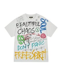 THE MADNESS（ザ マッドネス）の「HAND WORK FREE T-SHIRTS_WH（Tシャツ/カットソー）」