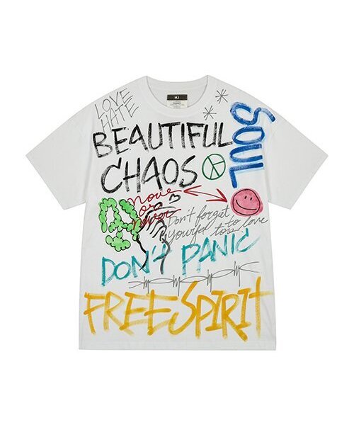 THE MADNESS(ザ マッドネス)の「HAND WORK FREE T-SHIRTS_WH(Tシャツ/カットソー・メンズ・その他・MEDIUM/LARGE)」の1枚目の写真