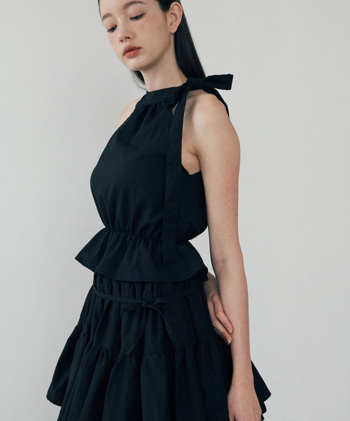 LULUCHOU(ルルシュ)の「Ribbon Cancan Skirt - BLACK(スカート・レディース・その他・FREE)」の4枚目の写真