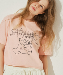 SE0525-CROP T-SHIRT(pink)