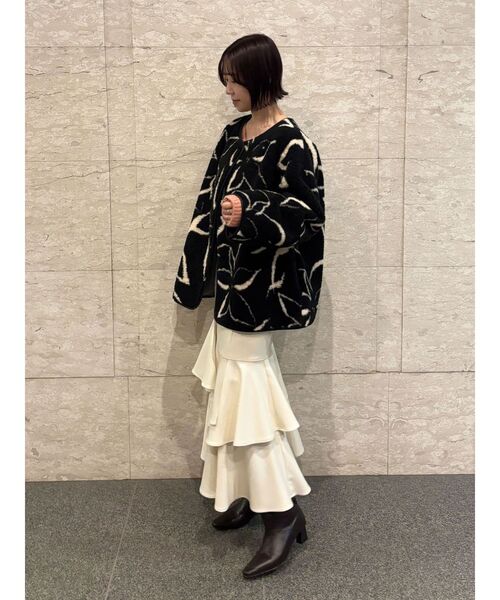 LAGUNAMOON（ラグナムーン）の「ランダムティアードスカート（スカート・レディース・ブラウン/アイボリー・SMALL/MEDIUM）」の19枚目の写真