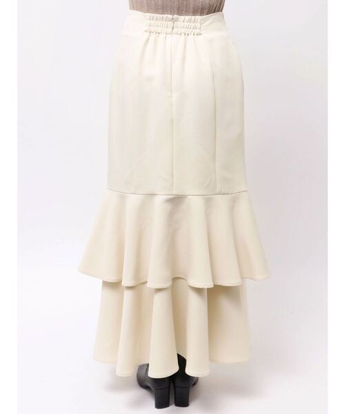 LAGUNAMOON(ラグナムーン)の「ランダムティアードスカート(スカート・レディース・ブラウン/アイボリー・SMALL/MEDIUM)」の16枚目の写真