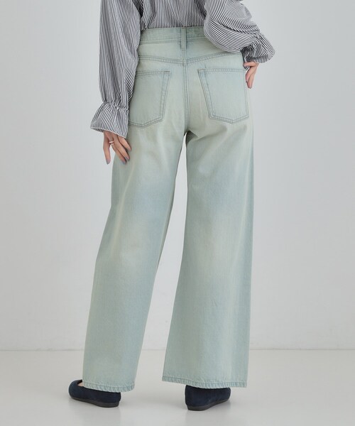 SHOO・LA・RUE（シューラルー）の「【SHOO・LA・RUE DENIM】体型カバーにも バギーデニムワイドパンツ（デニムパンツ・レディース・ブルー系その他/ブラック/サックスブルー・01/02/03/04）」の9枚目の写真