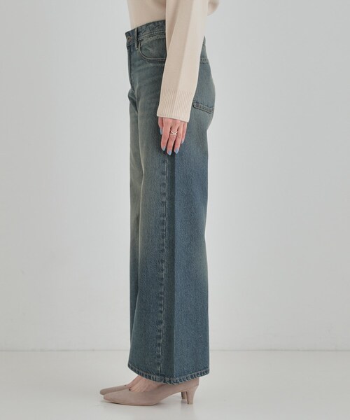 SHOO・LA・RUE（シューラルー）の「【SHOO・LA・RUE DENIM】体型カバーにも バギーデニムワイドパンツ（デニムパンツ・レディース・ブルー系その他/ブラック/サックスブルー・01/02/03/04）」の17枚目の写真