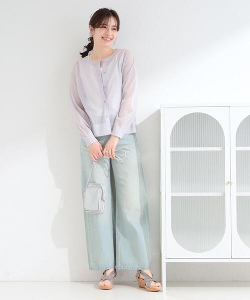 SHOO・LA・RUE(シューラルー)の「【SHOO・LA・RUE DENIM/S-LL】体型カバーにも バギーデニムワイドパンツ(デニムパンツ・レディース・ブルー系その他/ブラック/サックスブルー・01/02/03/04)」の9枚目の写真