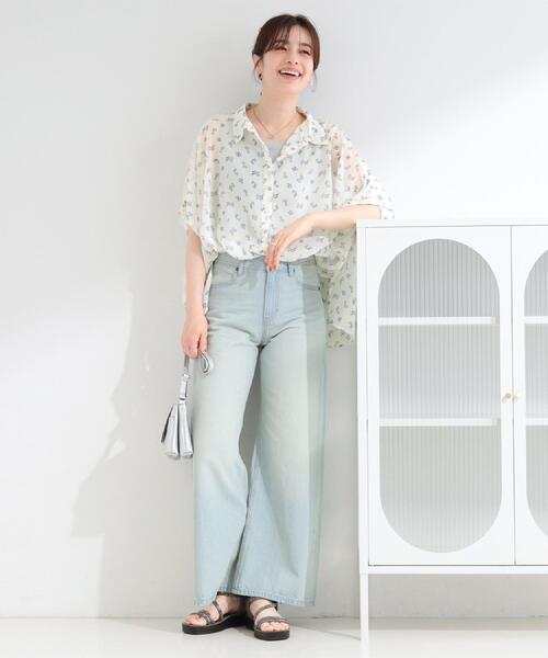SHOO・LA・RUE(シューラルー)の「【SHOO・LA・RUE DENIM/S-LL】体型カバーにも バギーデニムワイドパンツ(デニムパンツ・レディース・ブルー系その他/ブラック/サックスブルー・01/02/03/04)」の10枚目の写真