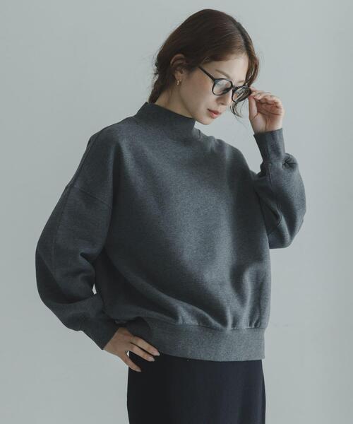 URBAN RESEARCH Sonny Label(アーバンリサーチサニーレーベル)の「『UR TECH』モックネックスウェット(スウェット・レディース・ホワイト系その他/ピンク/チャコールグレー・FREE)」の13枚目の写真