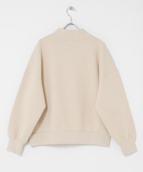 URBAN RESEARCH Sonny Label(アーバンリサーチサニーレーベル)の「『UR TECH』モックネックスウェット(スウェット・レディース・ホワイト系その他/ピンク/チャコールグレー・FREE)」の13枚目の写真