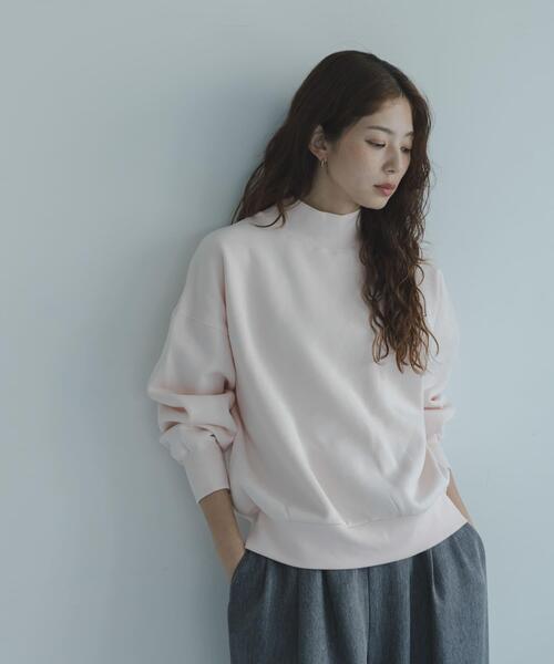 URBAN RESEARCH Sonny Label(アーバンリサーチサニーレーベル)の「『UR TECH』モックネックスウェット(スウェット・レディース・ホワイト系その他/ピンク/チャコールグレー・FREE)」の17枚目の写真