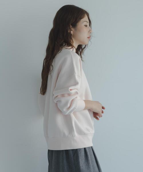 URBAN RESEARCH Sonny Label(アーバンリサーチサニーレーベル)の「『UR TECH』モックネックスウェット(スウェット・レディース・ホワイト系その他/ピンク/チャコールグレー・FREE)」の4枚目の写真