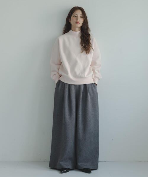 URBAN RESEARCH Sonny Label(アーバンリサーチサニーレーベル)の「『UR TECH』モックネックスウェット(スウェット・レディース・ホワイト系その他/ピンク/チャコールグレー・FREE)」の6枚目の写真