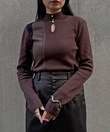 【&g'aime 】ラメMIX配色ニット Lame MIX Color Knit