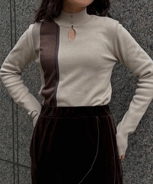 【&g'aime 】ラメMIX配色ニット Lame MIX Color Knit