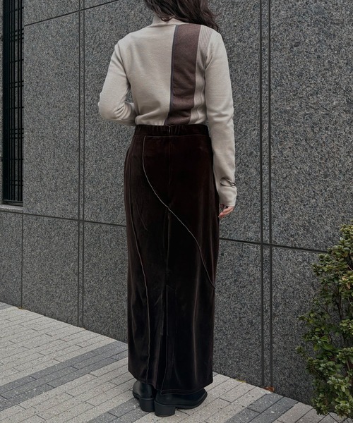 &g'aime（アンジェム）の「【&ｇ'aime 】ラメMIX配色ニット　Lame MIX Color Knit（ニット/セーター・レディース・ブラウン/グレイッシュベージュ/ブラック・FREE）」の21枚目の写真