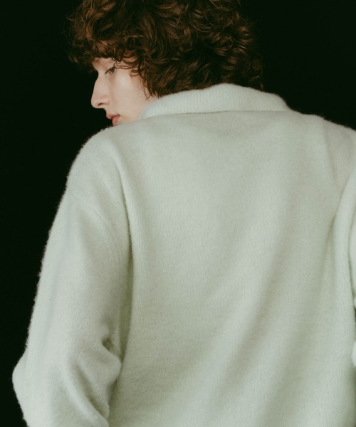 Knuth Marf（クヌースマーフ）の「Knuth Marf fox over polo neck knit special edition（ニット/セーター・レディース・ライトグリーン/ベージュ/グレー・FREE）」の15枚目の写真
