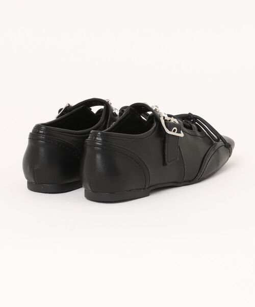 PAGEBOY（ページボーイ）の「【Casselini】レースアップスニーカー（スニーカー・レディース・ブラック/シルバー・MEDIUM/LARGE）」の3枚目の写真