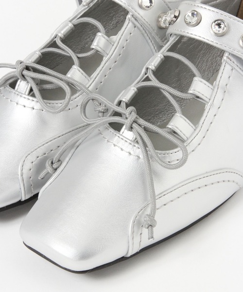 PAGEBOY(ページボーイ)の「【Casselini】レースアップスニーカー(スニーカー・レディース・ブラック/シルバー・MEDIUM/LARGE)」の13枚目の写真