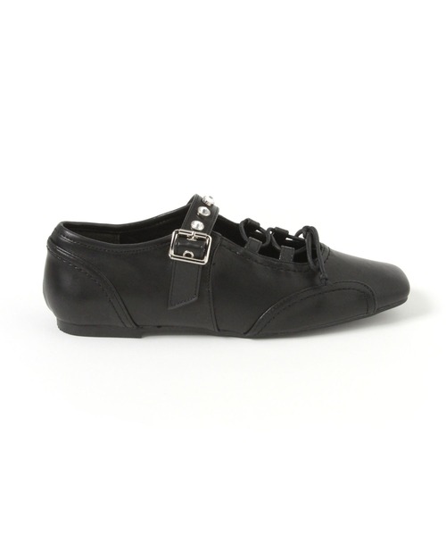 PAGEBOY(ページボーイ)の「【Casselini】レースアップスニーカー(スニーカー・レディース・ブラック/シルバー・MEDIUM/LARGE)」の5枚目の写真