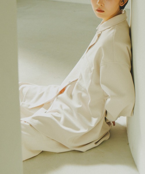 lit（リット）の「Brushed Over Shirt（シャツ/ブラウス・レディース・キナリ/ダークブラウン・FREE）」の11枚目の写真