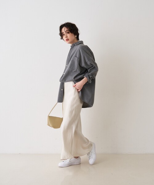 YAHKI(ヤーキ)の「【YAHKI/ヤーキ】SHRINK W FACE変形ショルダーバッグ(ショルダーバッグ・レディース・ブラック/ライトベージュ・フリー)」の16枚目の写真