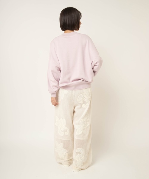 RNA-N(アールエヌエーエヌ)の「M2608 裏パイルプルオーバー(Tシャツ/カットソー・レディース・ピンク/ライトグレー/スミクロ・FREE)」の16枚目の写真