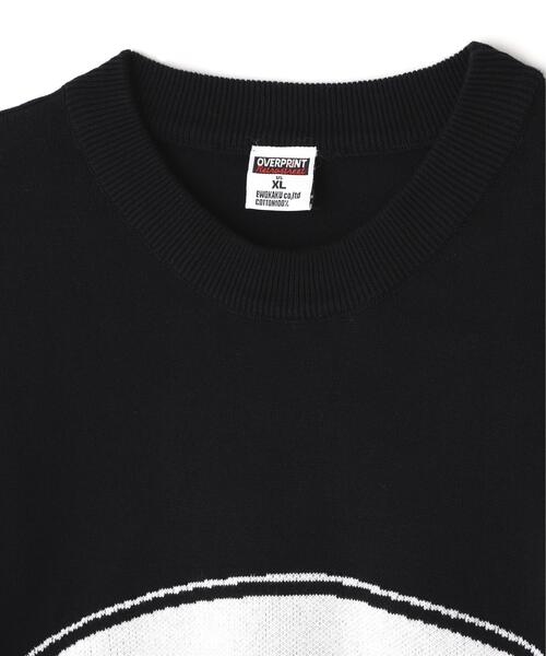 over print(オーバープリント)の「overprint/オーバープリント/OVAL V COTTON KNIT(ニット/セーター・レディース・ブラック/グレー・XL/L)」の6枚目の写真
