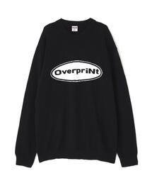 overprint/オーバープリント/OVAL V COTTON KNIT