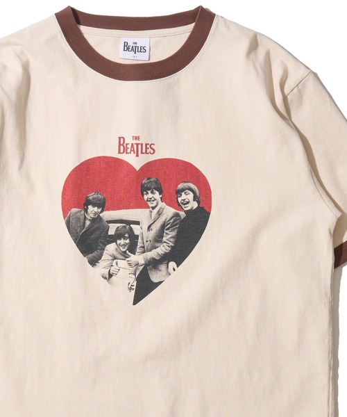 The Beatles(ザビートルズ)の「【THE BEATLES/ザ ビートルズ】フロントフォトプリント リンガーTシャツ(Tシャツ/カットソー・レディース・ホワイト/ブルー/オフホワイト・X-LARGE/LARGE/MEDIUM)」の1枚目の写真