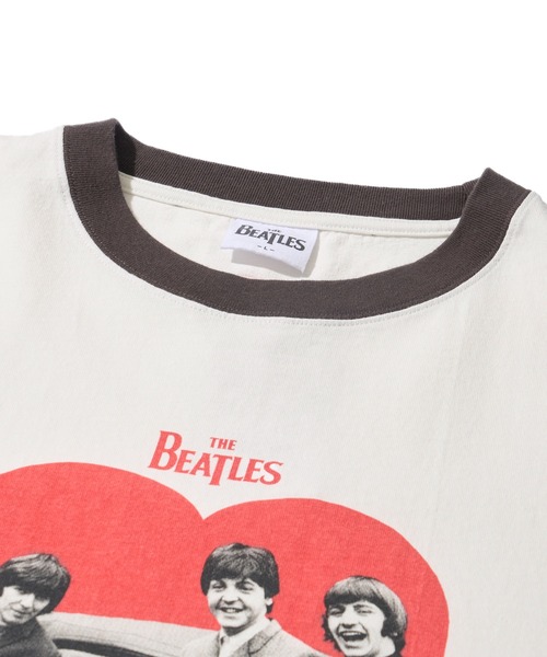 The Beatles(ザビートルズ)の「【THE BEATLES/ザ ビートルズ】フロントフォトプリント リンガーTシャツ(Tシャツ/カットソー・レディース・ホワイト/ブルー/オフホワイト・X-LARGE/LARGE/MEDIUM)」の10枚目の写真