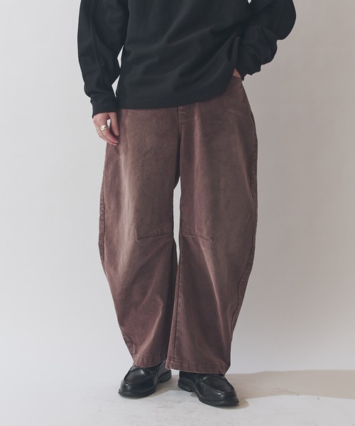 Lui's（ルイス）の「フロッキーカーブデニムパンツ（デニムパンツ・メンズ・ブラウン/ブラック・S/M）」の9枚目の写真