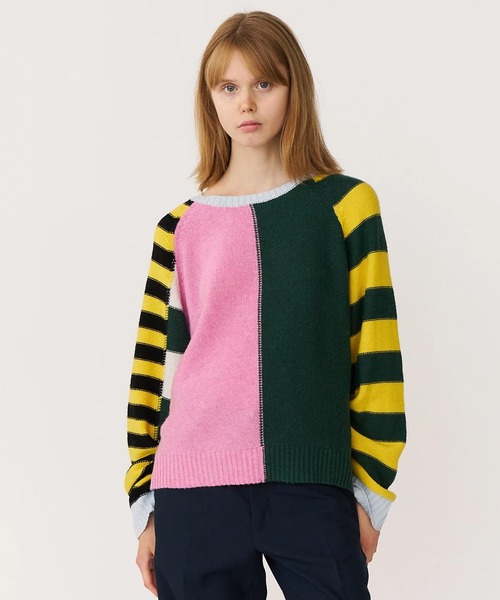Stockholm Surfboard Club(ストックホルムサーフボードクラブ)の「Stockholm Surfboard Club/ストックホルムサーフボードクラブ セーター Knitted Raglan Sweater(ニット/セーター・メンズ・マルチ・L)」の4枚目の写真