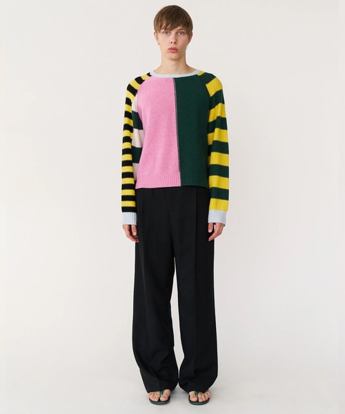 Stockholm Surfboard Club(ストックホルムサーフボードクラブ)の「Stockholm Surfboard Club/ストックホルムサーフボードクラブ セーター Knitted Raglan Sweater(ニット/セーター・メンズ・マルチ・L)」の6枚目の写真