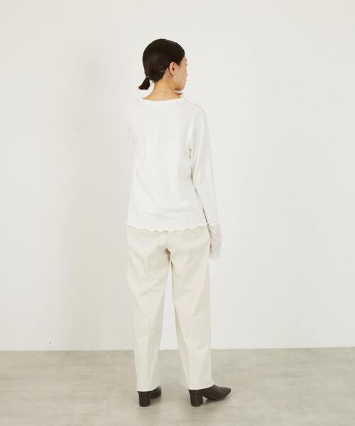 MELROSE claire（メルローズ クレール）の「【チュールインナー】（Tシャツ/カットソー・レディース・ライトグレー/ブラック/オフホワイト・FREE）」の7枚目の写真