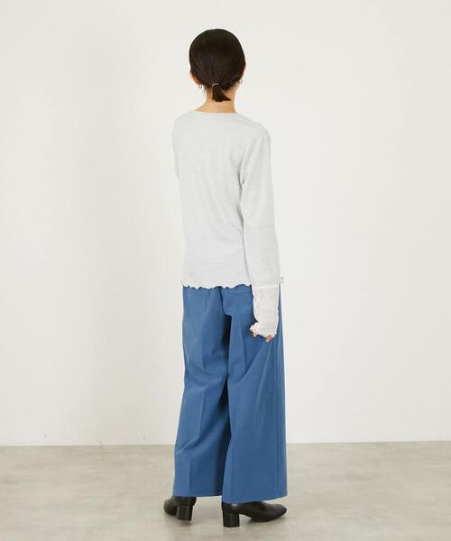 MELROSE claire（メルローズ クレール）の「【チュールインナー】（Tシャツ/カットソー・レディース・ライトグレー/ブラック/オフホワイト・FREE）」の15枚目の写真