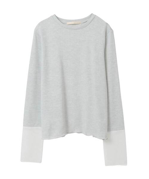 MELROSE claire（メルローズ クレール）の「【チュールインナー】（Tシャツ/カットソー・レディース・ライトグレー/ブラック/オフホワイト・FREE）」の19枚目の写真