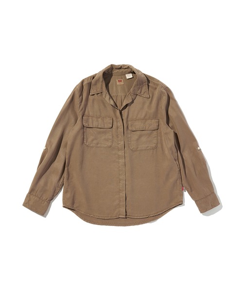 Levi's（リーバイス）の「Levi's/リーバイス エレイン ユーティリティシャツ（シャツ/ブラウス・レディース・ブラウン・M/S/XS）」の2枚目の写真