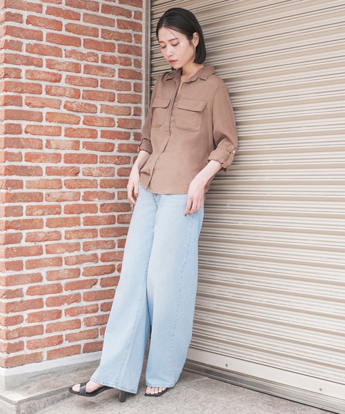 Levi's（リーバイス）の「Levi's/リーバイス エレイン ユーティリティシャツ（シャツ/ブラウス・レディース・ブラウン・M/S/XS）」の11枚目の写真