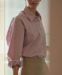 Basic placid cotton shirt_Pink
