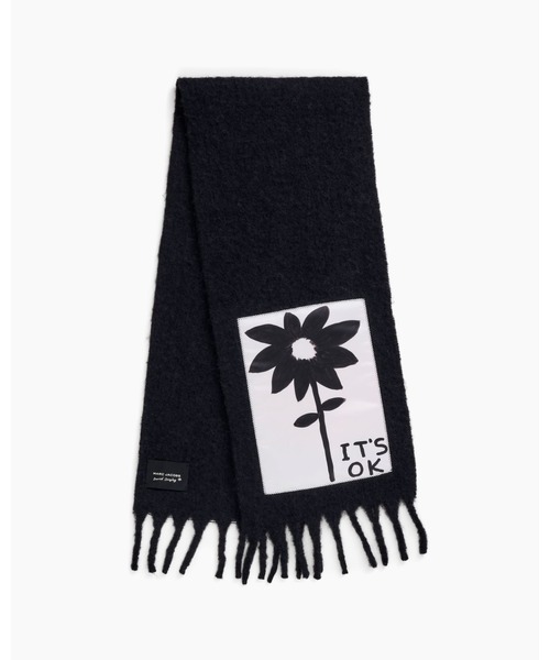 MARC JACOBS(マークジェイコブス)の「IT'S OK WOOL SCARF/デヴィッド・シュリグリー x マーク ジェイコブス イッツ オーケー ウール スカーフ(マフラー・レディース・ブラック系その他・ONE SIZE)」の3枚目の写真