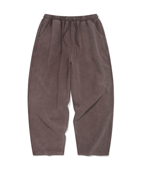 Retriever Club（レトリーバークラブ）の「SCRIPT WAFFLE PANTS [BROWN]（スウェットパンツ・レディース・その他・S/M）」の2枚目の写真