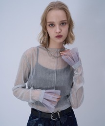 HARE | チュールデザインシア－トップス(HARE)(Tシャツ/カットソー)