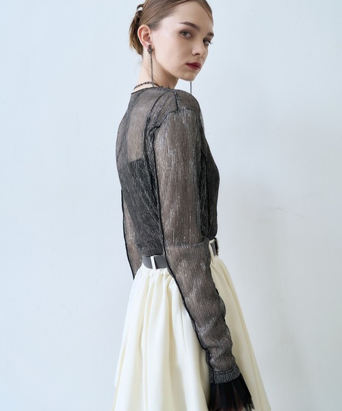 HAREチュールデザインシアートップス HARE（ハレ） tシャツ チュールデザインシア−トップス(HARE