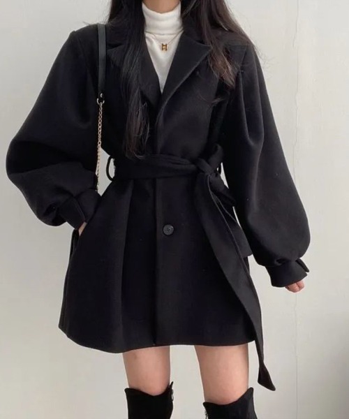 Flugge(フラッジー)の「テーラードコート(その他アウター・レディース・ベージュ/ブラック・LARGE/MEDIUM)」の9枚目の写真