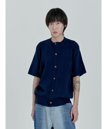 INEXCIS（イネクシス）の「ラウンドボタンニット (ネイビー)（ニット/セーター）」